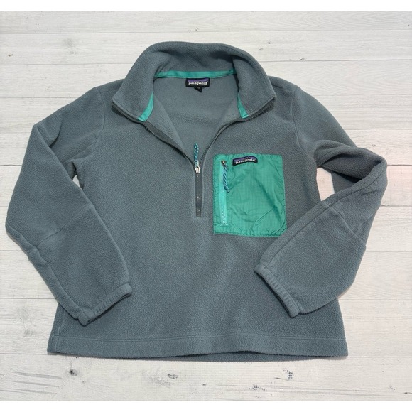 Patagonia Jackets & Blazers - Patagonia Women's Microdini 1/2-Zip Pullover women's XS plume grey/aqua